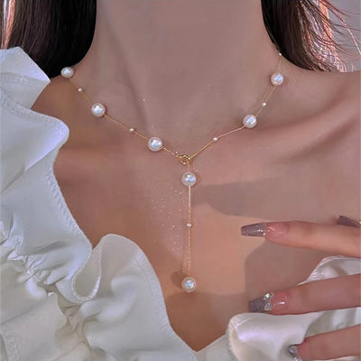 Multi-wear Pearl Necklace Women's Simple Fashion Necklace