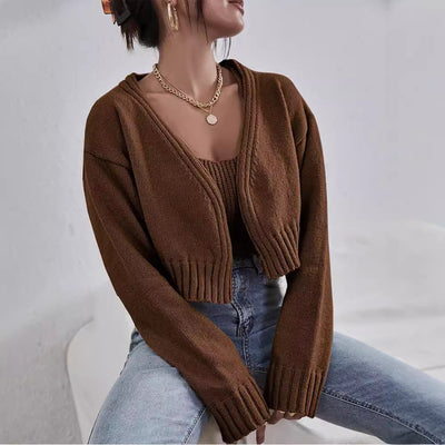 Top Anzug Sling Kleiner Pullover Kurzmantel